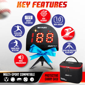 NET PLAYZ Speed Radar LED display shows speeds clearly day and night.