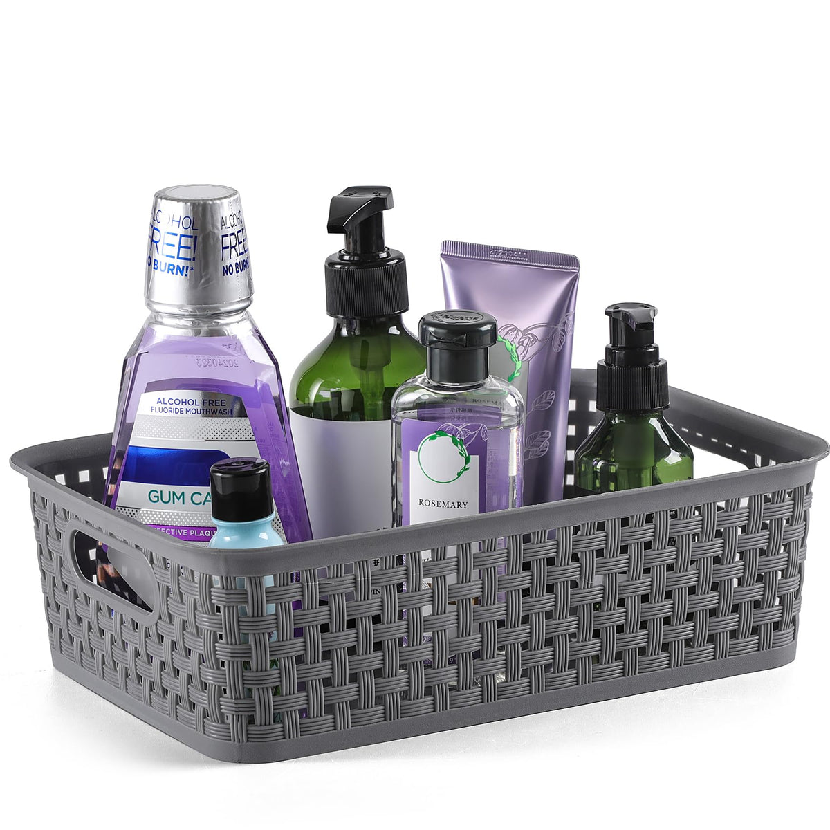 NETANY baskets with side handles for easy transport in laundry rooms
