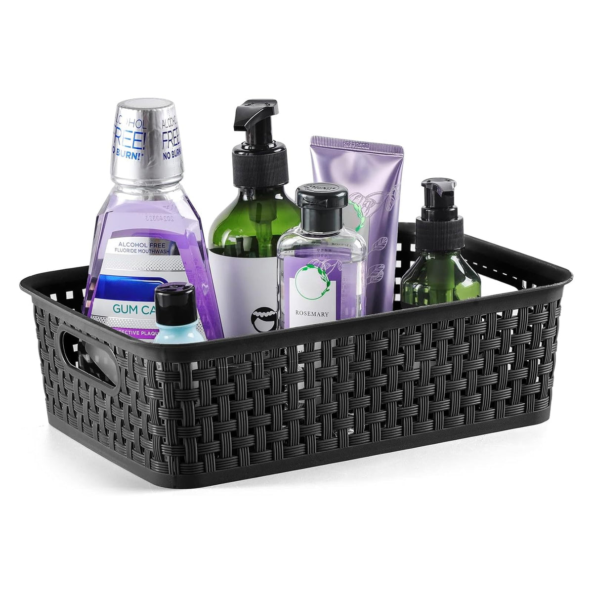 NETANY 8-pack baskets stacked on a cabinet maximize vertical storage