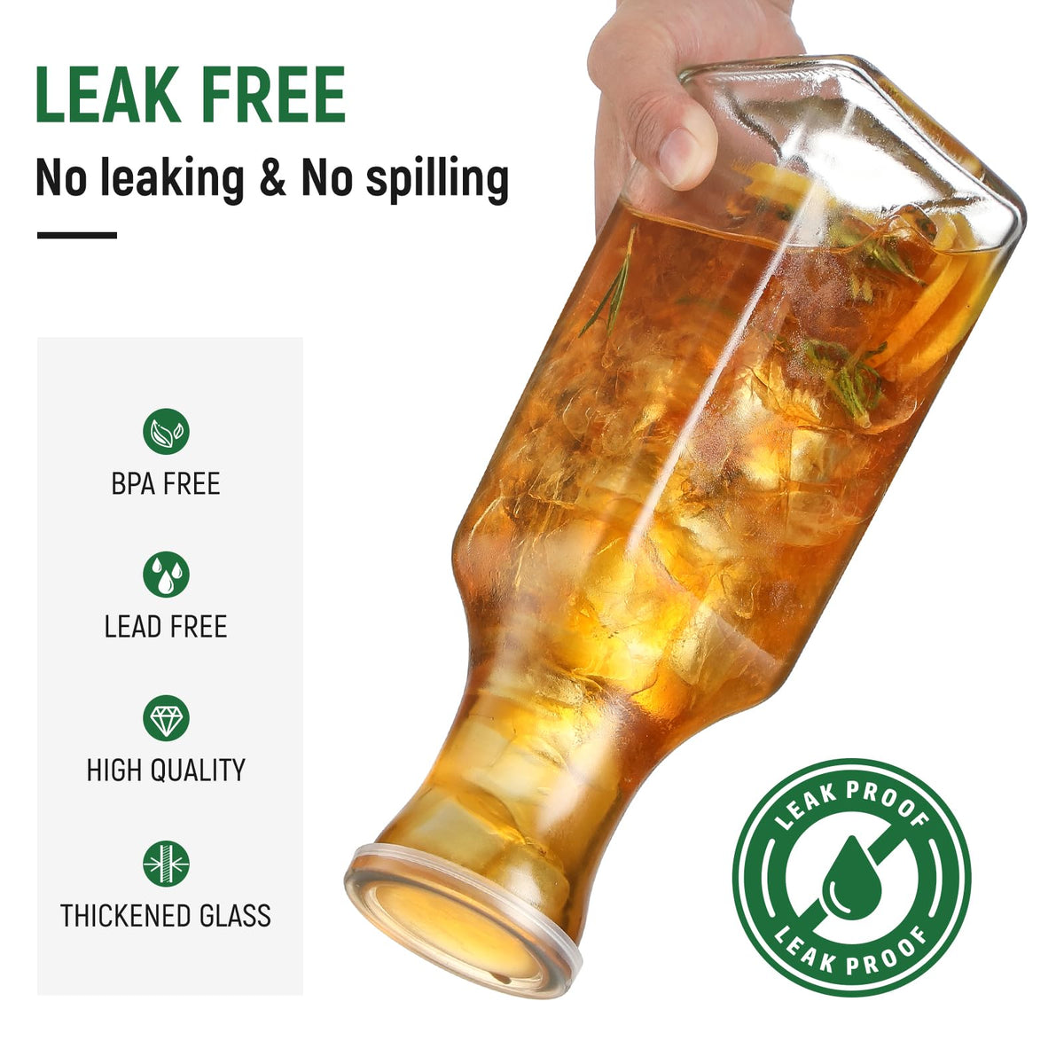 NETANY acrylic lids for carafes provide a sturdy BPA-free seal.