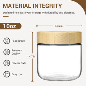 NETANY bamboo lids FSC-certified for stylish, sustainable pantry organization