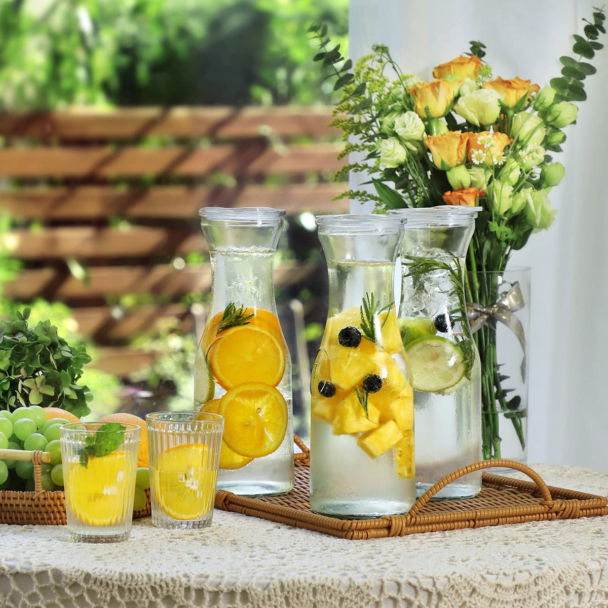 NETANY carafes stored in fridge for easy chilling access