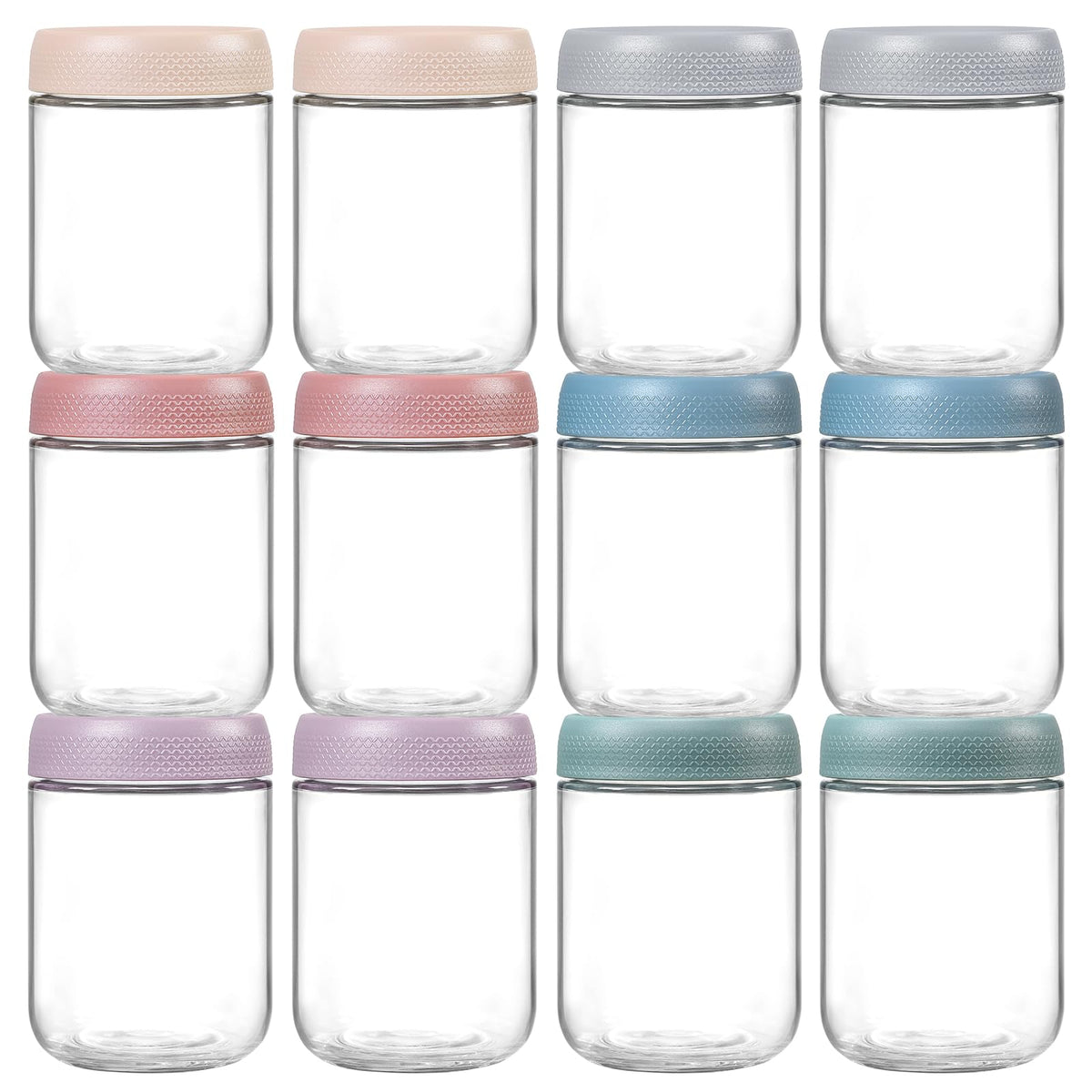 NETANY glass jars with airtight lids close-up showing a secure seal.