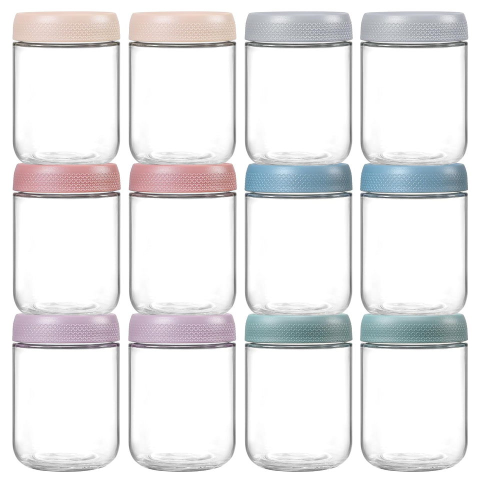 NETANY glass jars with airtight lids close-up showing a secure seal.