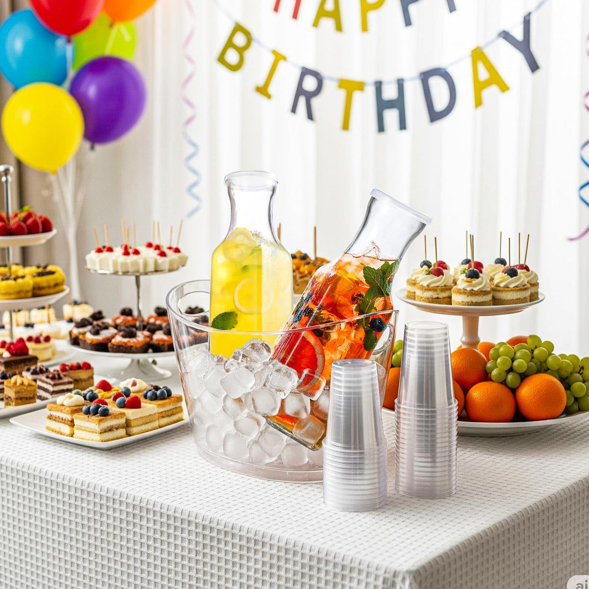NETANY versatile serveware designed for mimosa bars and brunch setups