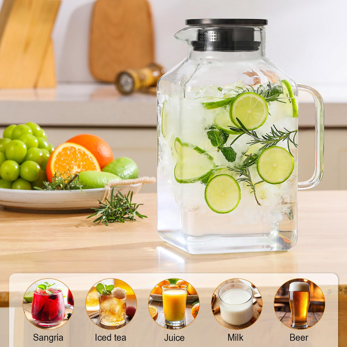 NETANY pouring lid with two modes and built in tea strainer for versatile use.