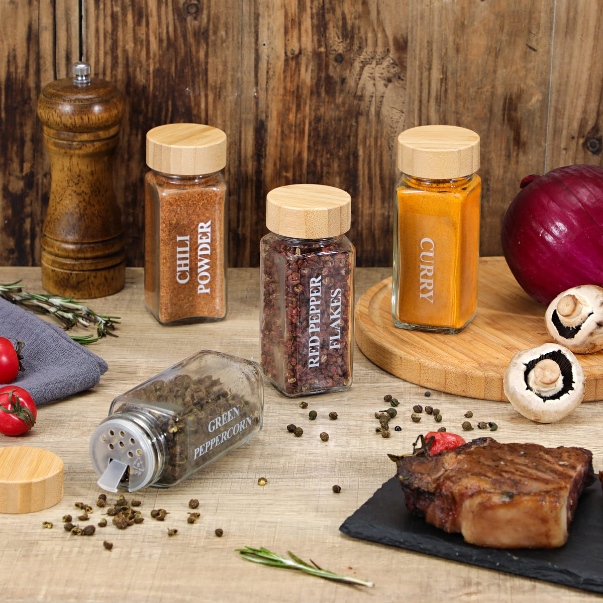 NETANY spice label stickers help identify ingredients at a glance.