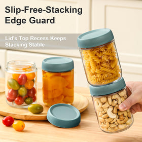 netany BPA-free glass container showcases contents while keeping freshness.