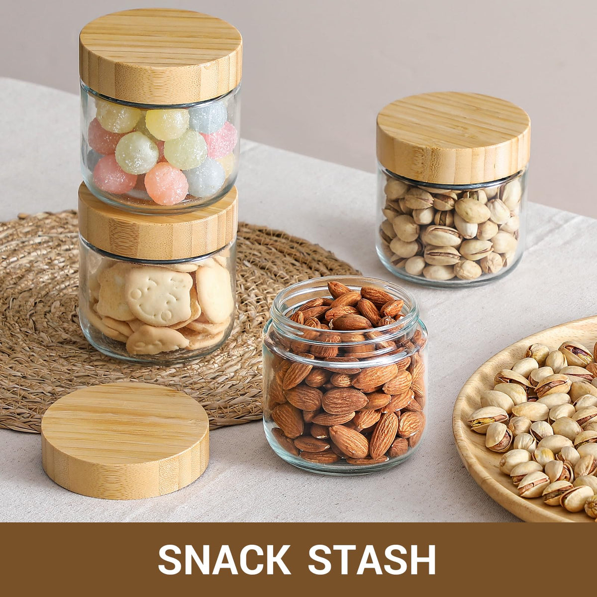 NETANY versatile jars for jams, pickles, sauces, smoothies and DIY crafts