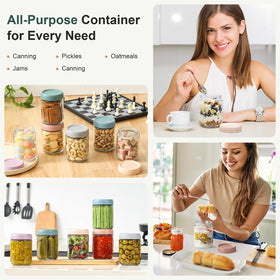 NETANY versatile storage jars for snacks, yogurt, jams, and sauces.