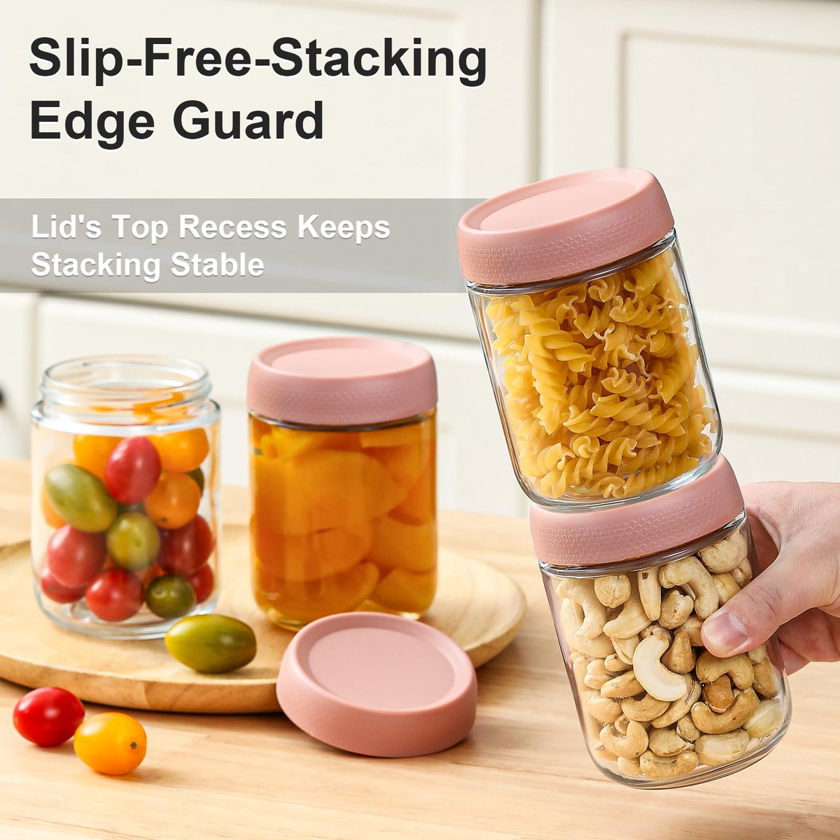 NETANY versatile storage jars for jams, sauces, spices, and desserts.