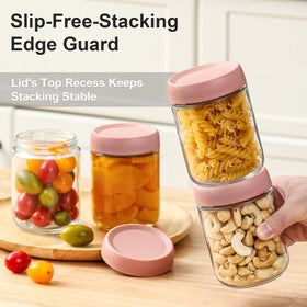 NETANY versatile storage jars for jams, sauces, spices, and desserts.