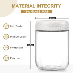 NETANY wide-mouth jars simplify filling and cleaning for yogurt and oats.