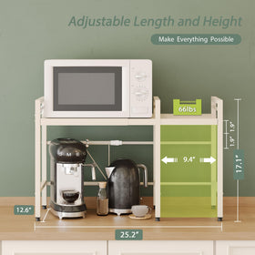 NETEL microwave stand side profile demonstrates slim footprint fitting narrow kitchen corners.