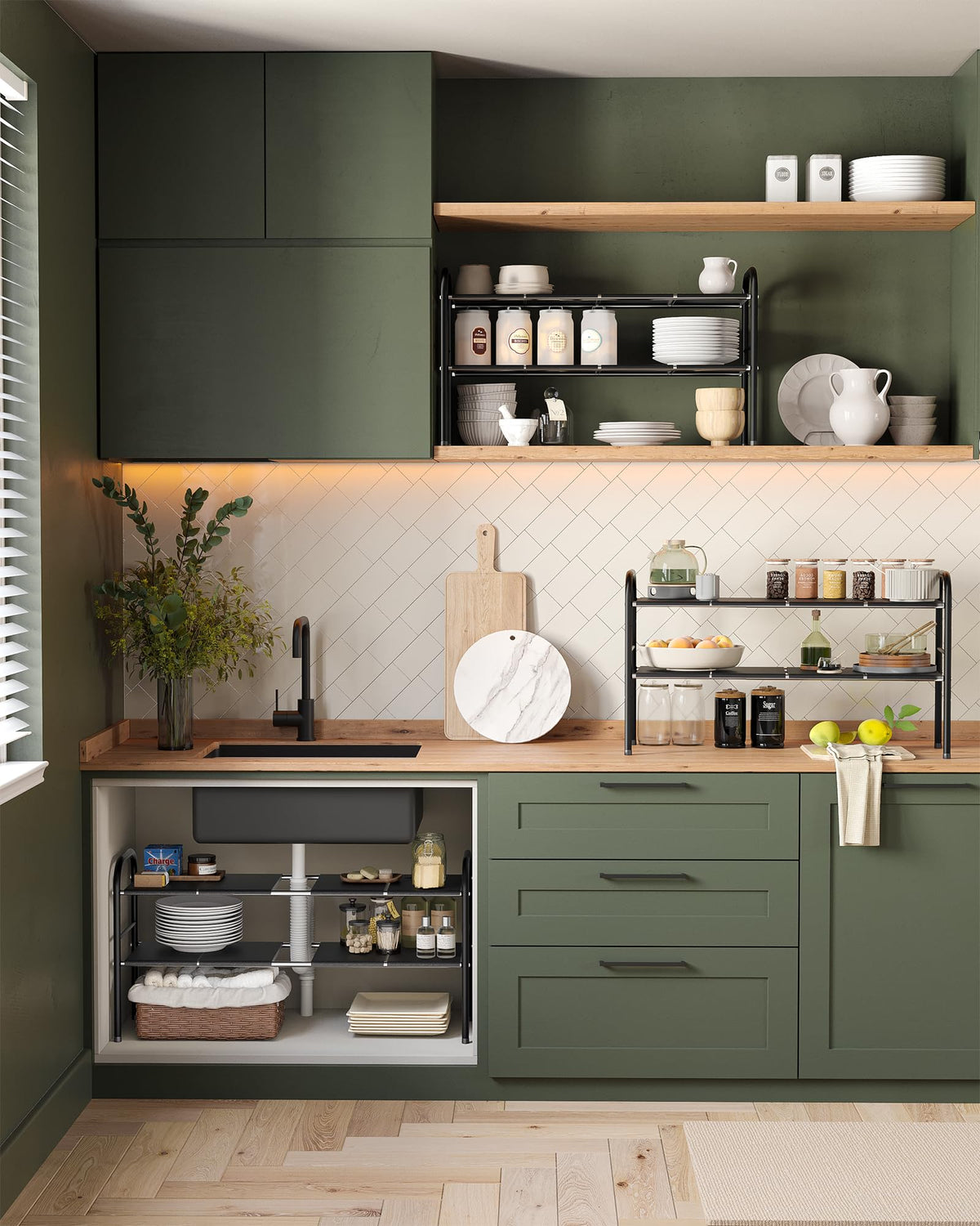 NETEL adjustable height levels enable stable installation.