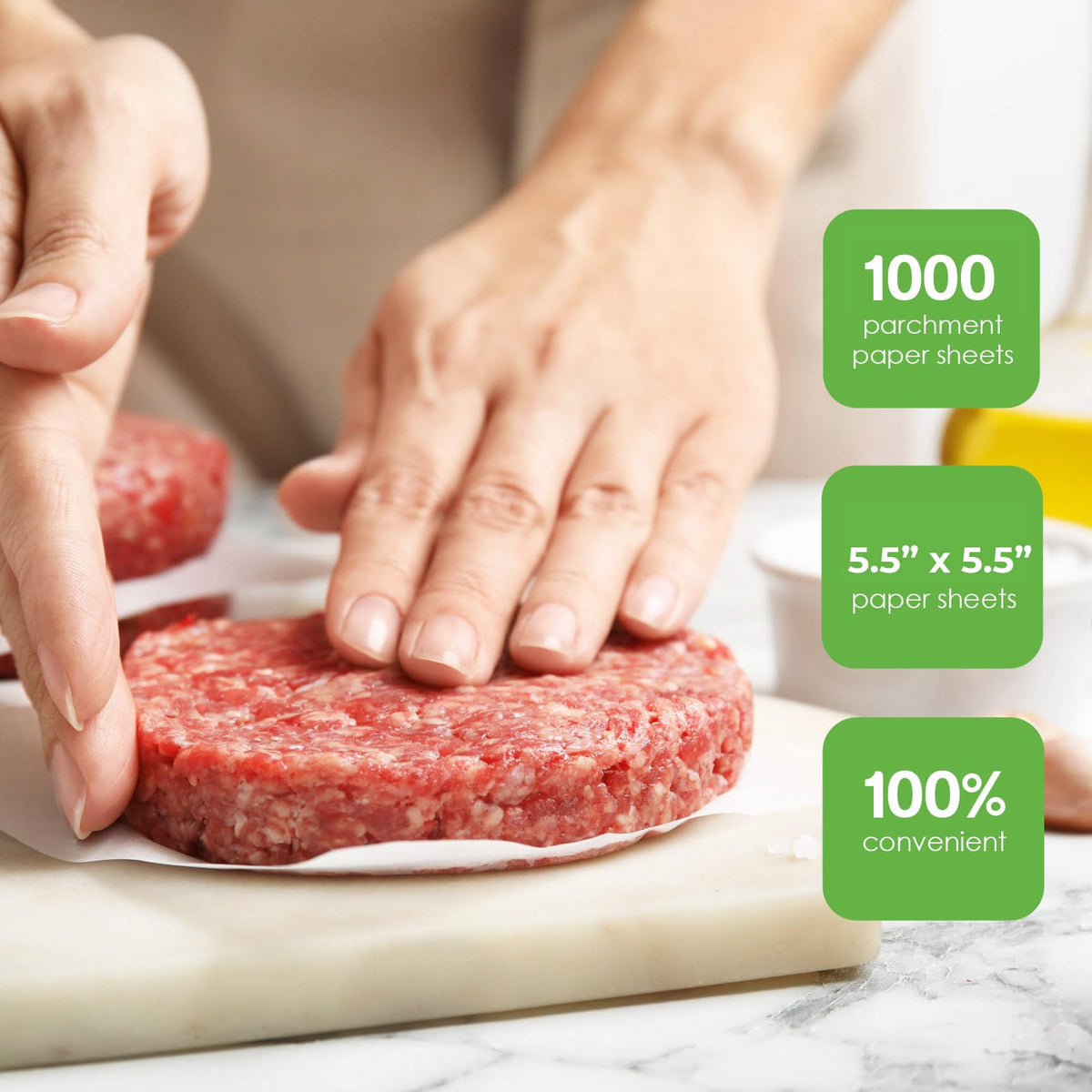 Netko Patty Paper restaurant-grade parchment delivers reliable performance in kitchens and takeout.