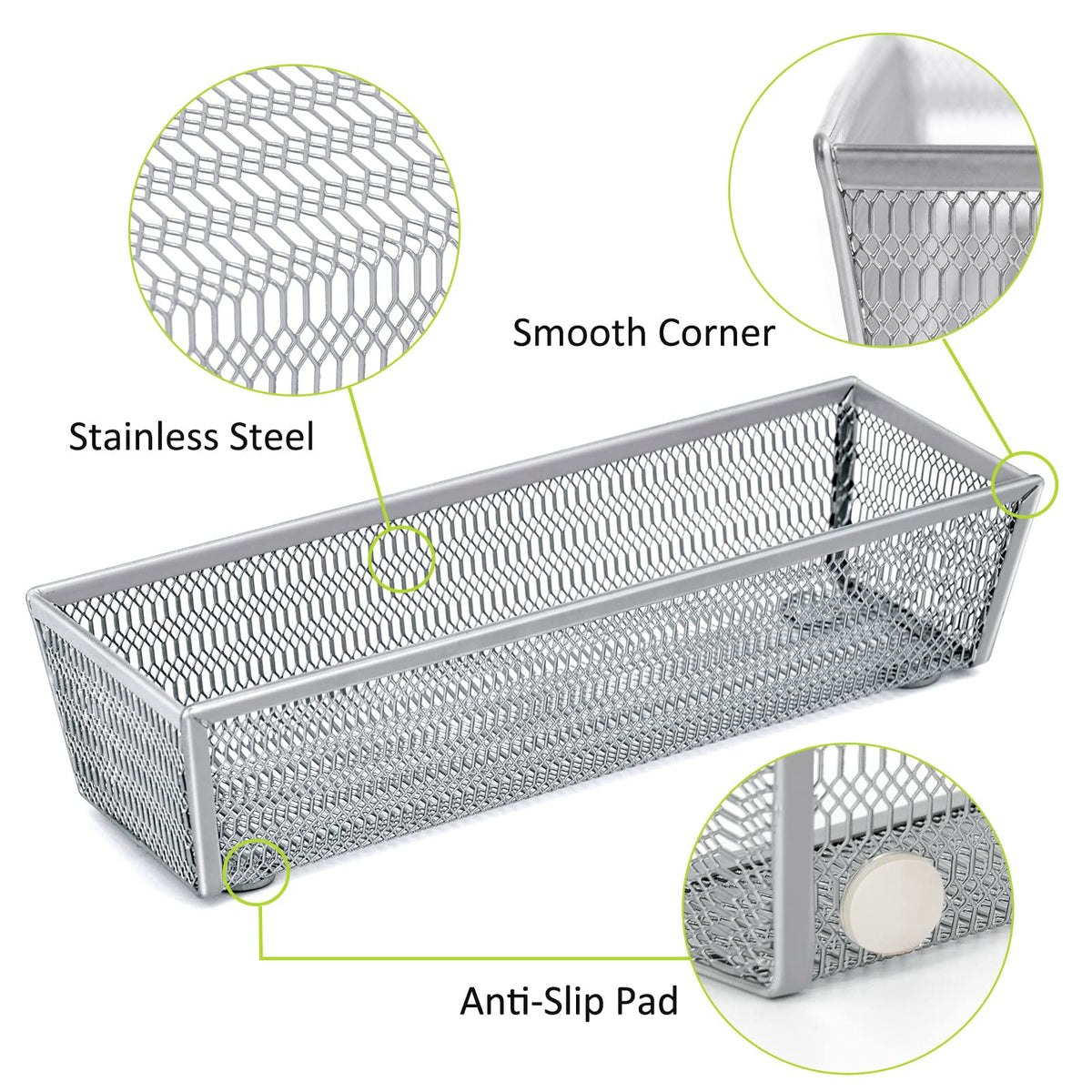 Neudeco silverware organizer deep pocket offers ample inner space for flatware