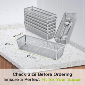 Neudeco silverware organizer mesh design provides durable, breathable drawer storage