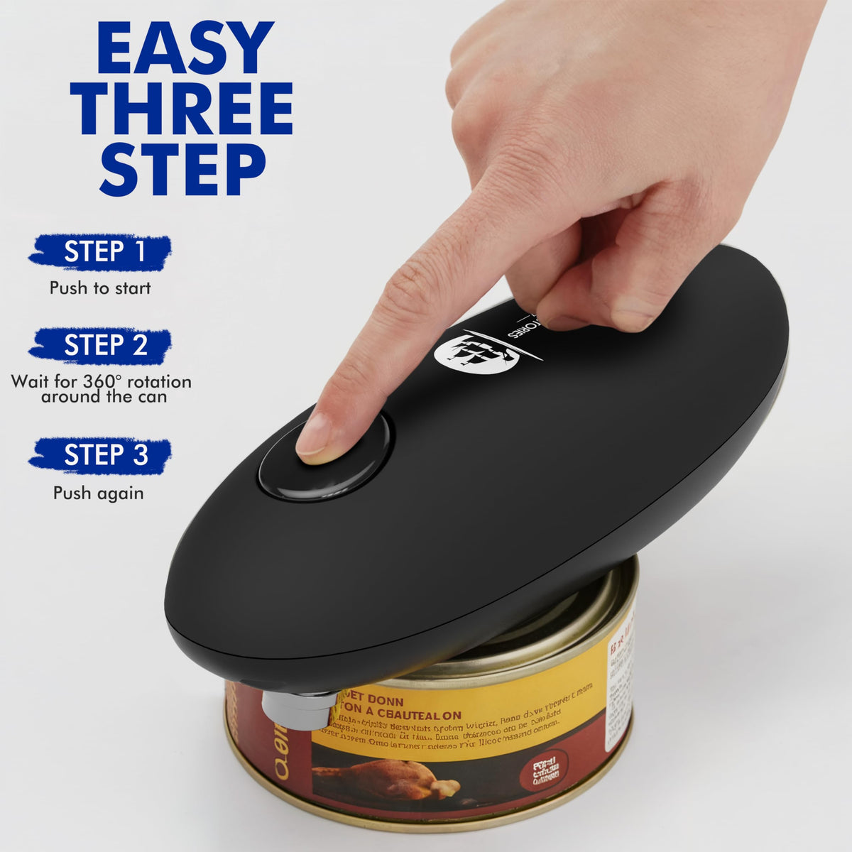New England Stories can opener shows smooth-edge cutting for safe can handling