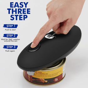 New England Stories can opener shows smooth-edge cutting for safe can handling