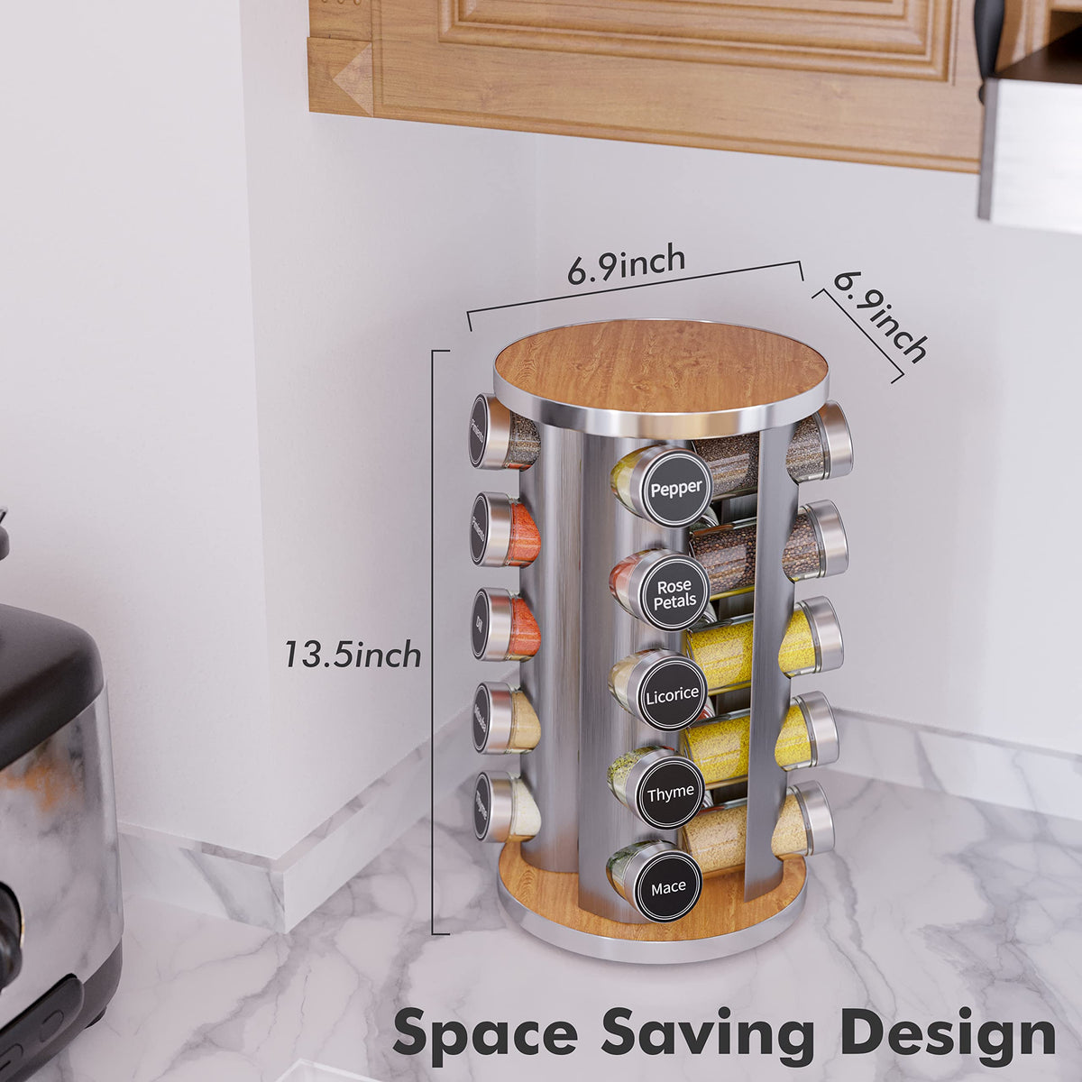 New England Stories durable stainless steel rack stays steady during daily use.