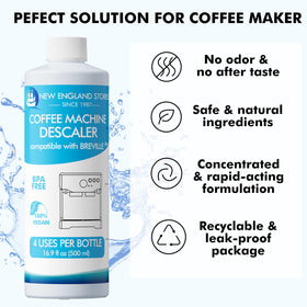 New England Stories eco-friendly descaler packaging emphasizes sustainability