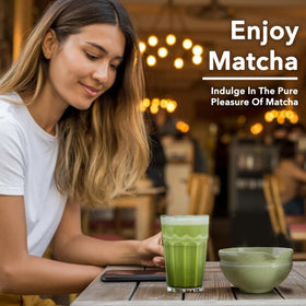 New England Stories Matcha Whisk Set scoop measures with precision for consistent pours