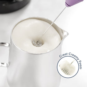 New England Stories mini whisk coffee stirrer froths for espresso drinks