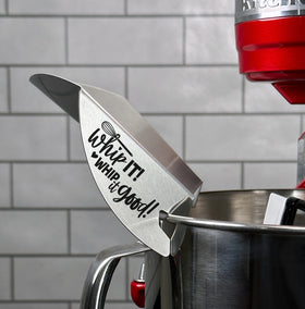 New Metro Design pouring chute centers ingredients for even mixing.
