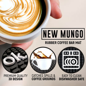 New Mungo Ok But First Coffee mat as stylish bar area decor protects counters