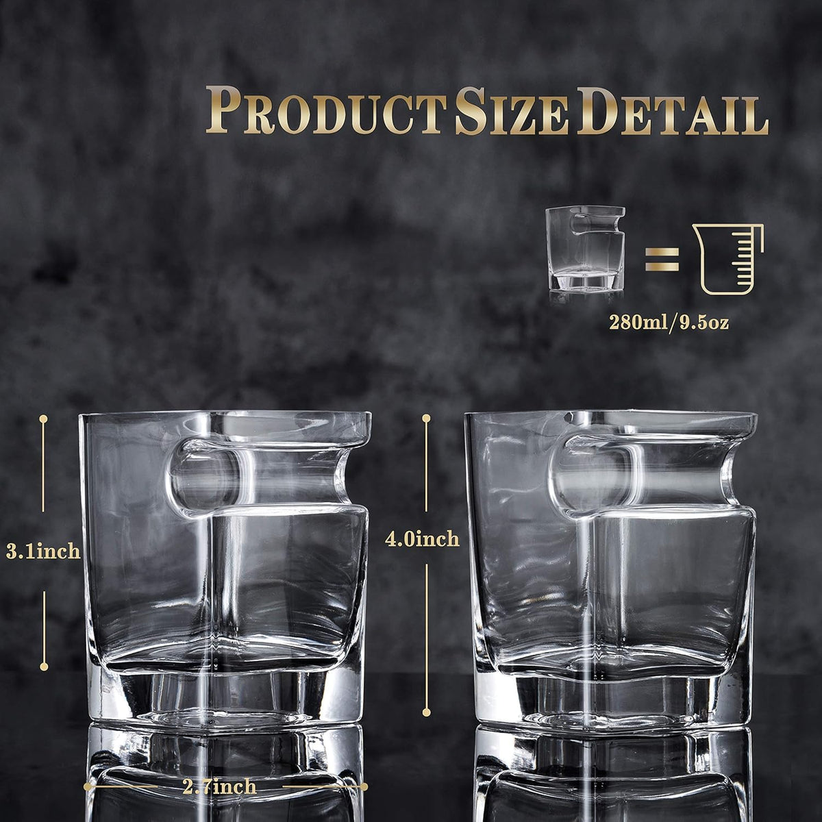YouYah two-glass set offers a refined tasting experience for whiskey lovers.