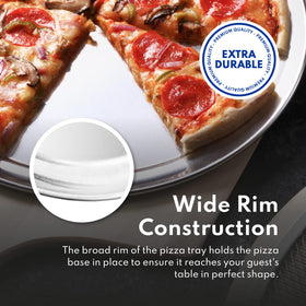 New Star 16-inch pizza pan ready for oven to table use