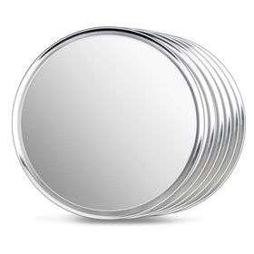 New Star 16-inch pizza pan with wide rim, top view for easy handling