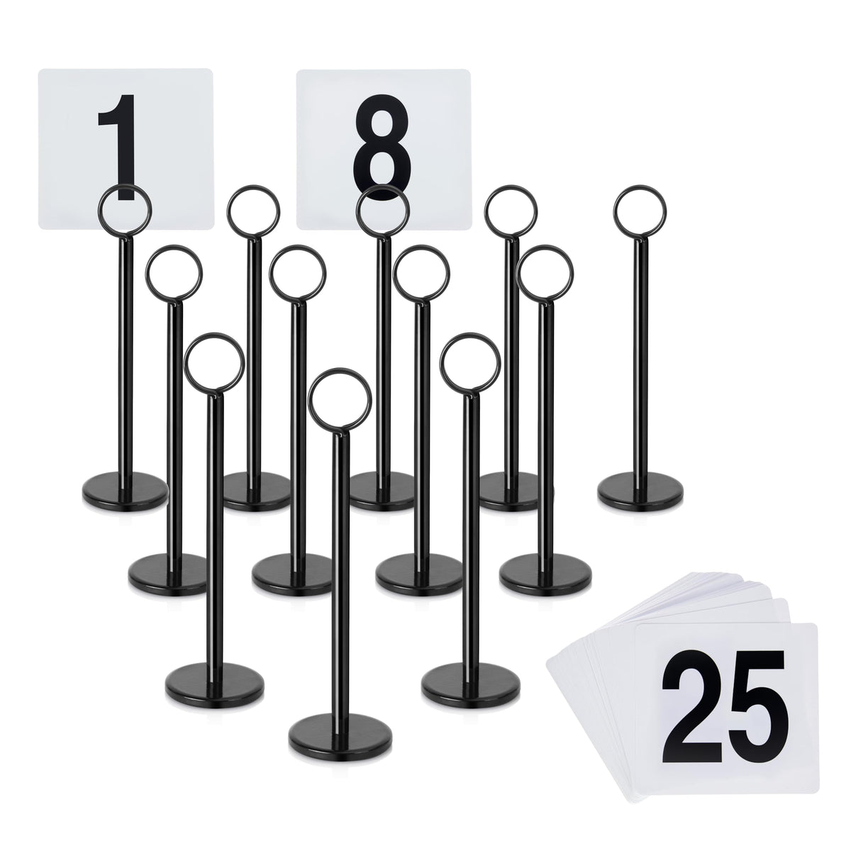 New Star 27686 PVC number cards 1–25 are double-sided for quick reference.