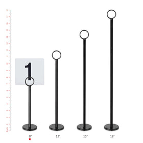 New Star 27686 8-inch stand with a 2-inch base for stable placement.