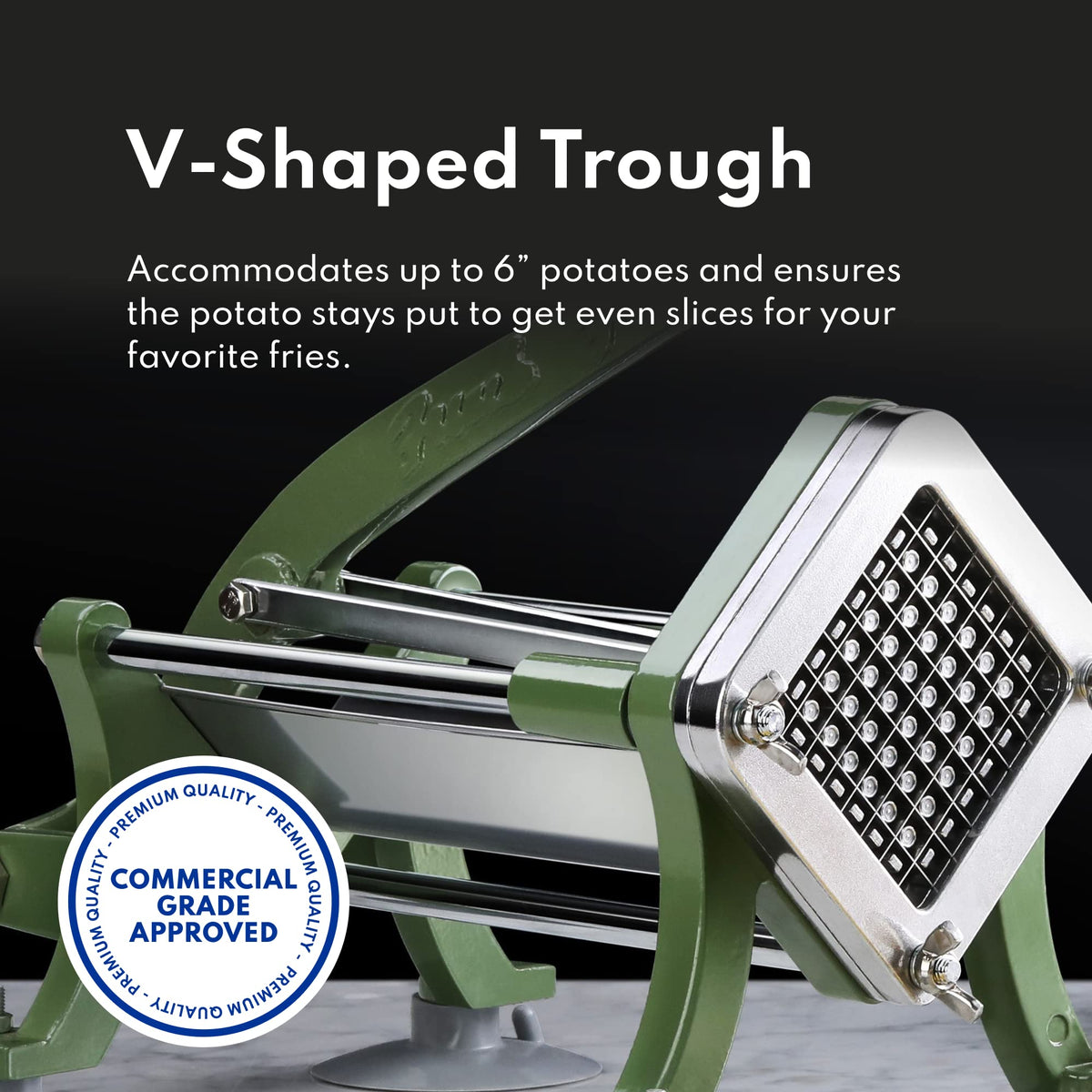 New Star 38408 1/2-inch blade set for thicker fry cuts.