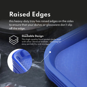 New Star Fast Food Tray durable plastic designed for daily wear.