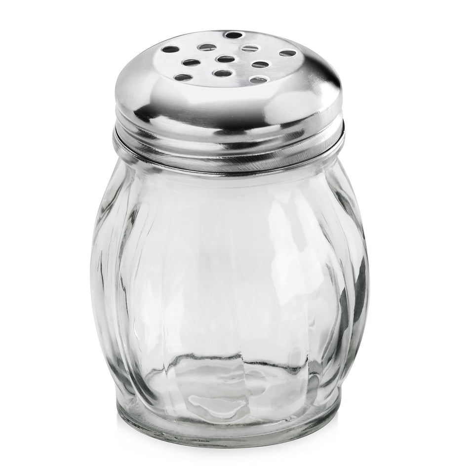 New Star Foodservice 22377 glass shaker for precise topping control