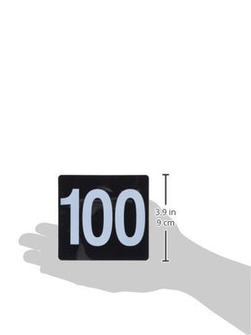 New Star Foodservice 23084 table number card with bold digits for quick recognition