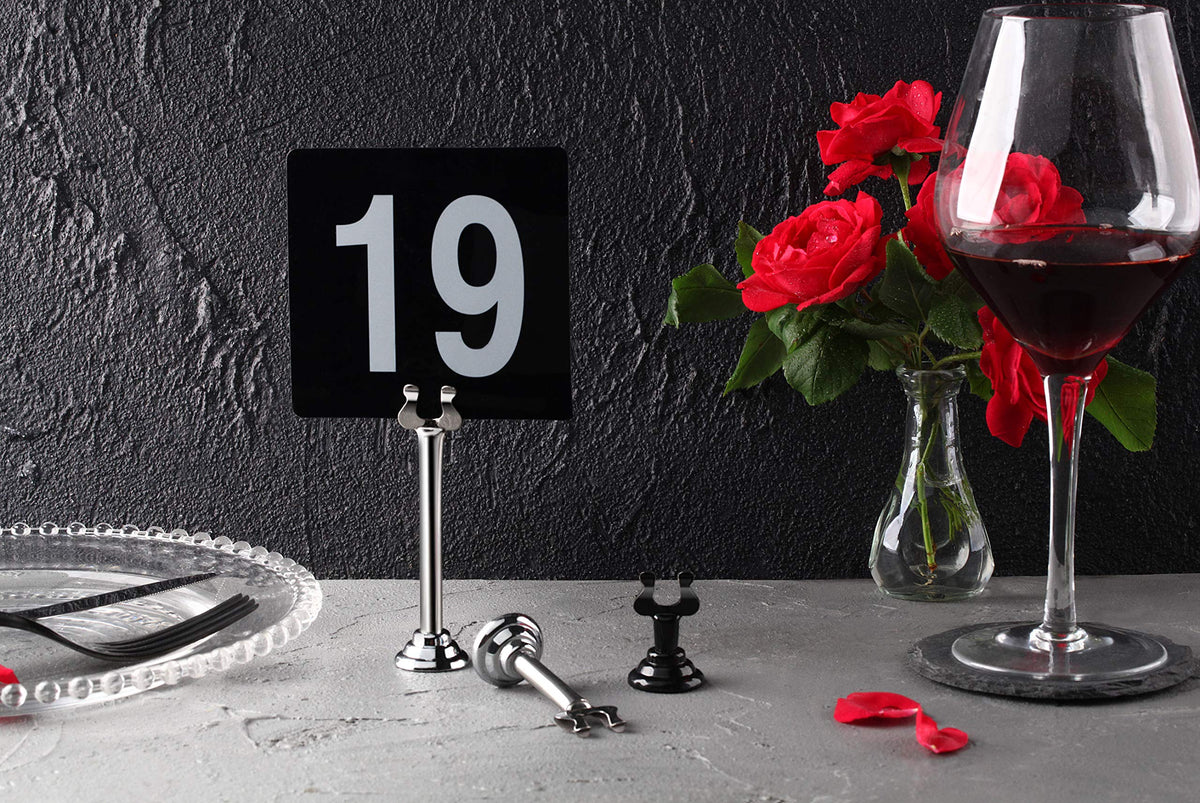 New Star Foodservice 23084 table number card, 4x4, durable and easy to clean for daily use