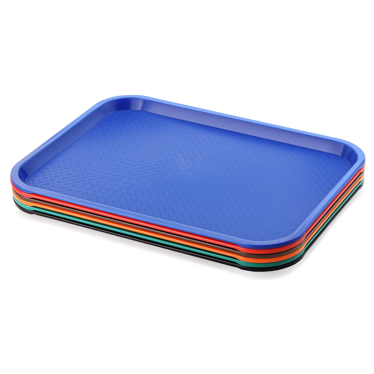 New Star Foodservice 28010 tray displays six colors to separate stations.