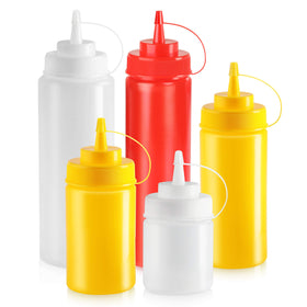 New Star Foodservice bottle features leak-resistant cap for spill-free service.