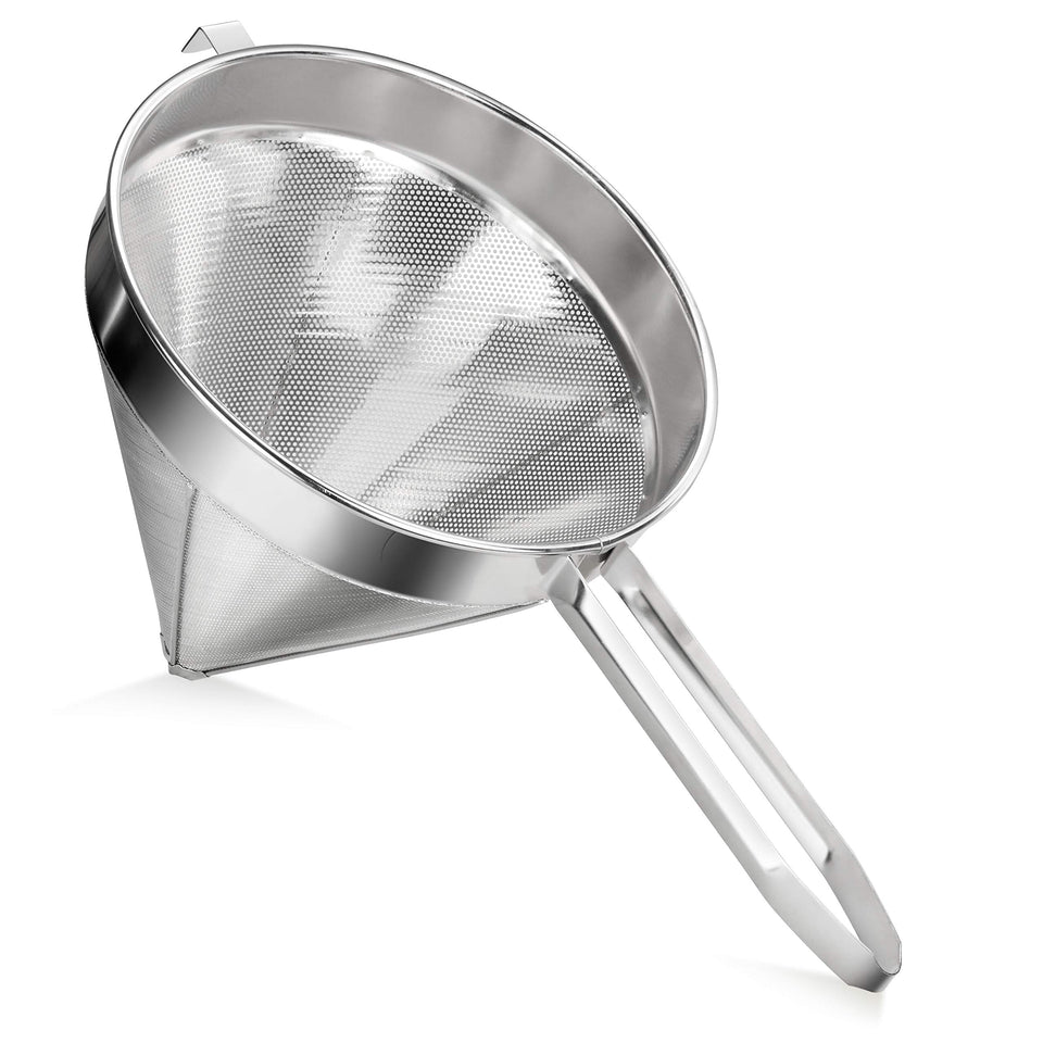 New Star 34127 china cap strainer 10-inch for smooth sauces and stocks.