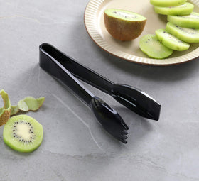 New Star Foodservice 42290 black kitchen tong complements professional look.