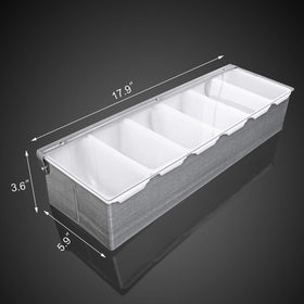 New Star 48049 clear lid highlights garnishes for quick identification during service