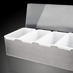 New Star 48049 six-compartment design keeps garnishes and condiments neatly separated
