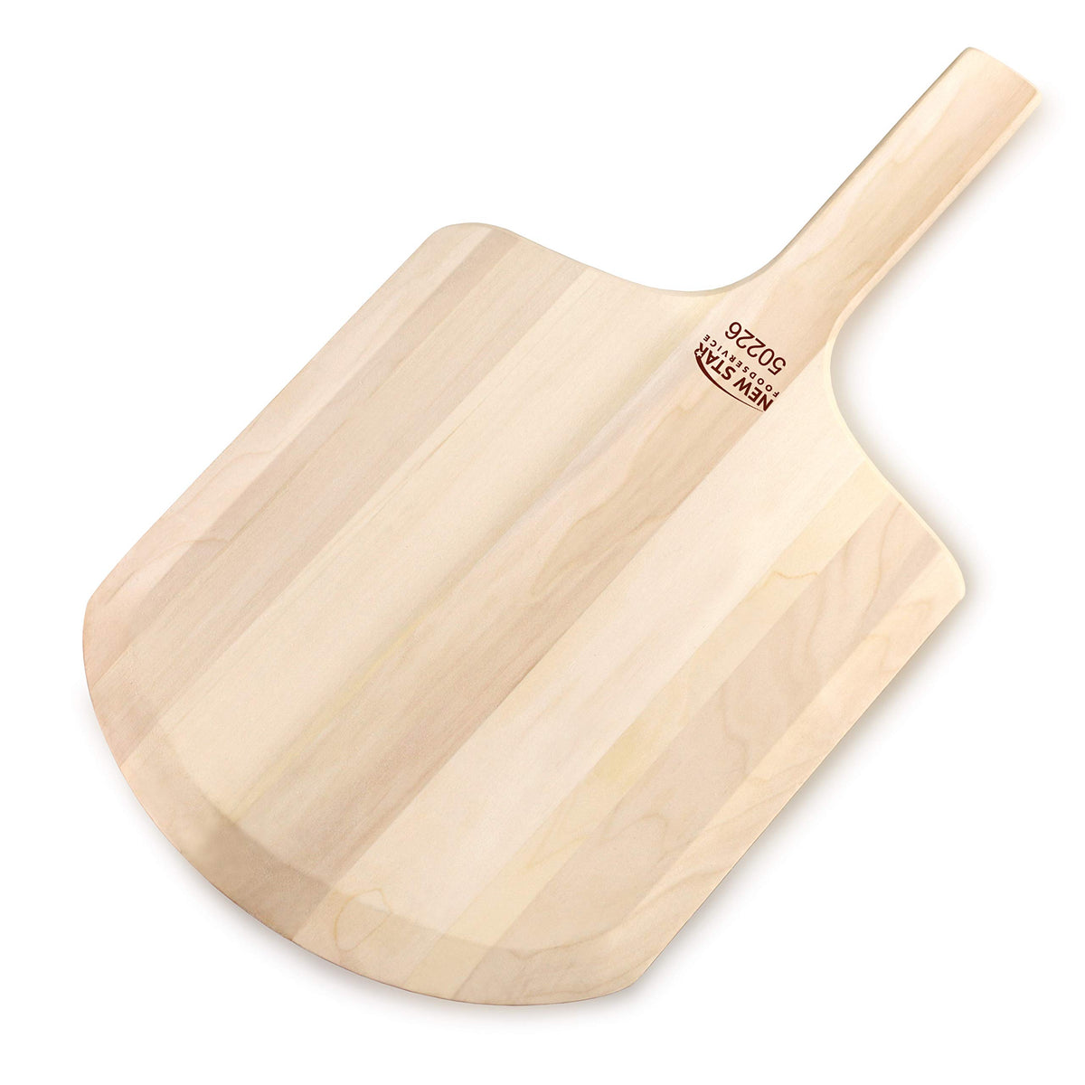 New Star 50226 tapered blade-half-inch slides under pizza for simple lift.