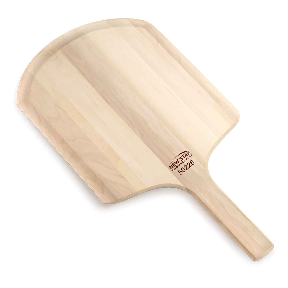 New Star 50226 wooden handle provides secure grip while removing hot pizzas.