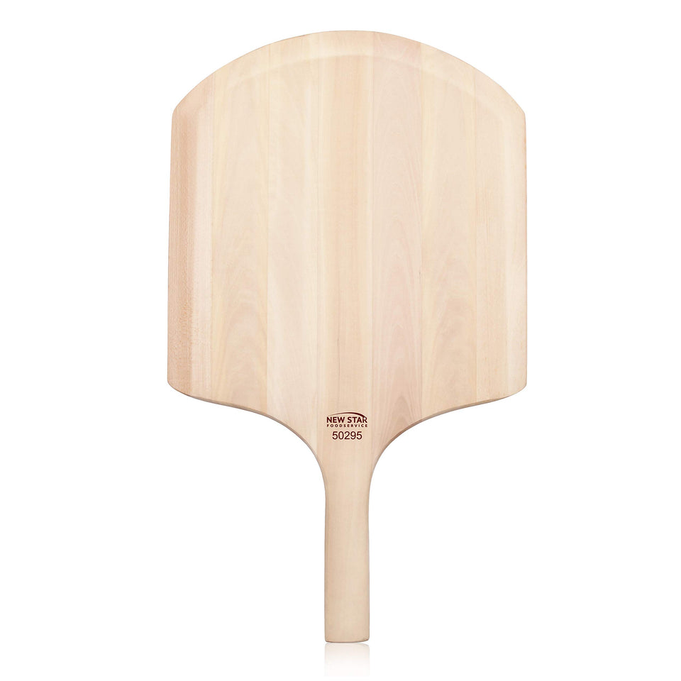 New Star Foodservice 50295 pizza peel basswood base for durable, oil-free contact