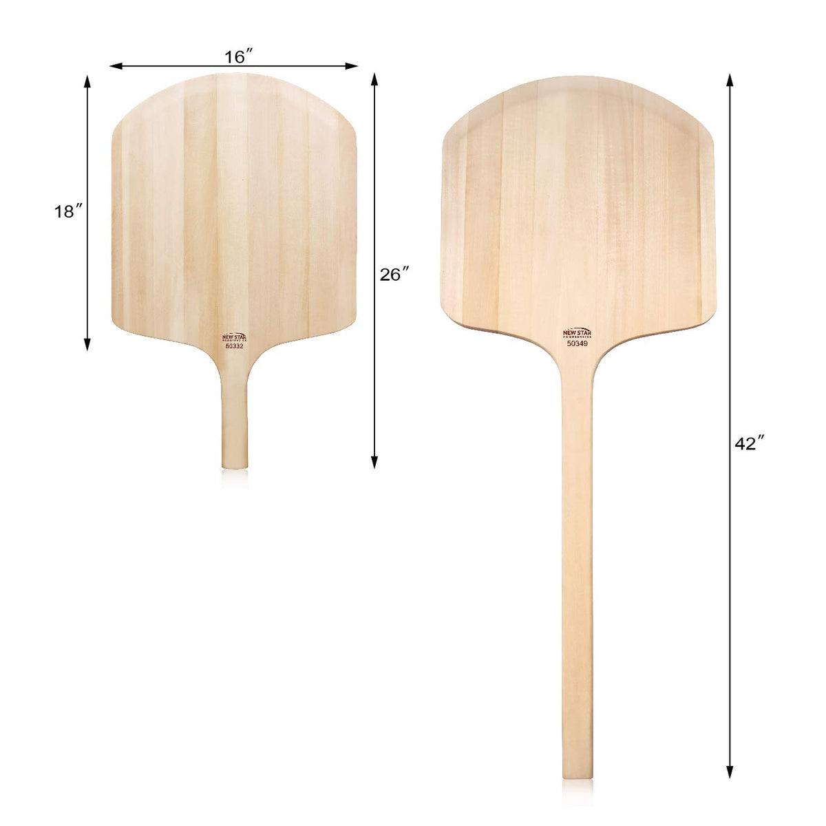 New Star Foodservice 50332 basswood construction delivers durable yet lightweight performance.